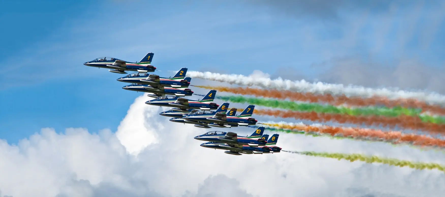 IAF fighter jets in formation